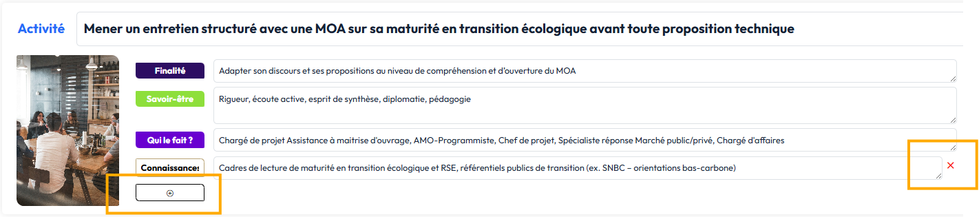 Bouton mode édition