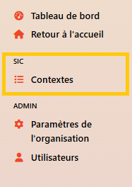 contexte admin