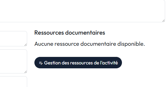 Ecran Ressources Doc