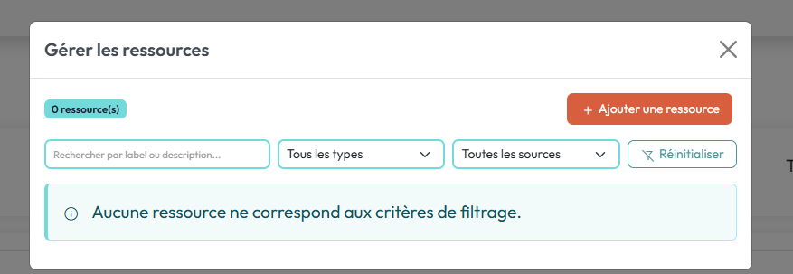 Ecran Ressources Doc